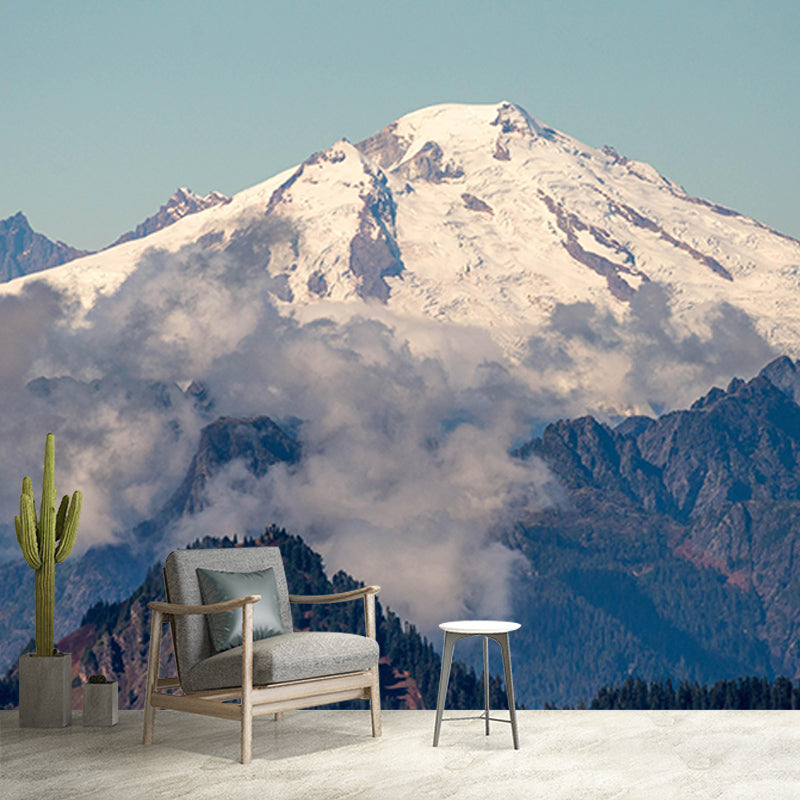 Mildew Resistant Wall Mural Wallpaper Mountain Landscapes Pattern for Bedroom