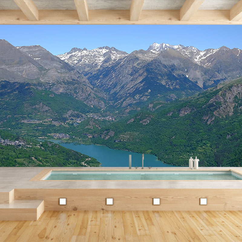 Wall Mural Mildew Resistant Wallpaper Mountain Landscapes Pattern for Wall Decor