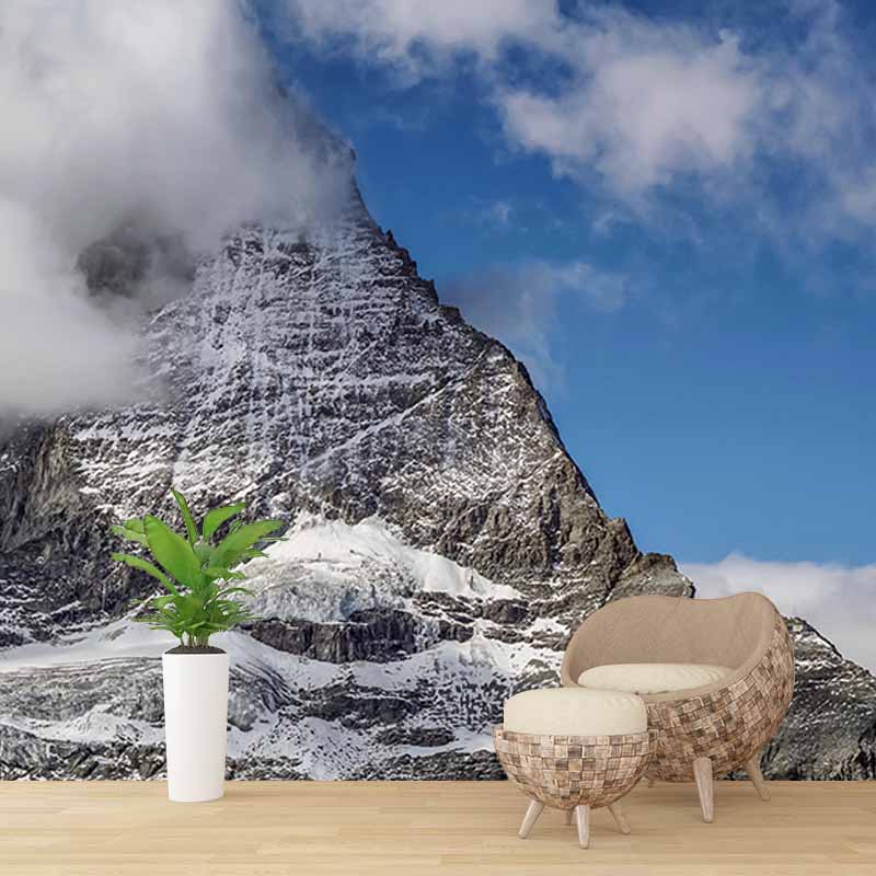 Mildew Resistant Wall Mural Wallpaper Mountain Landscapes Pattern for Home Decor