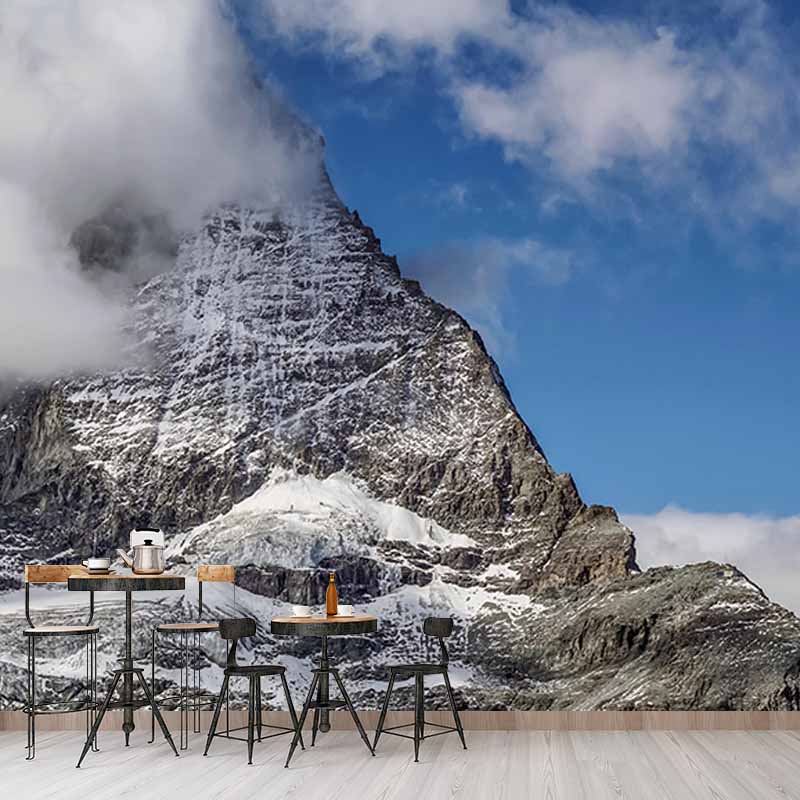 Mildew Resistant Wall Mural Wallpaper Mountain Landscapes Pattern for Home Decor