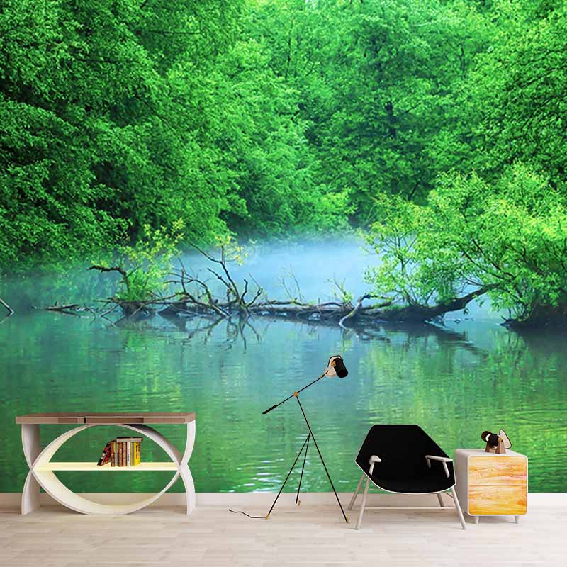 Mildew Resistant Wall Mural Wallpaper Forest Landscapes Pattern for Decoration