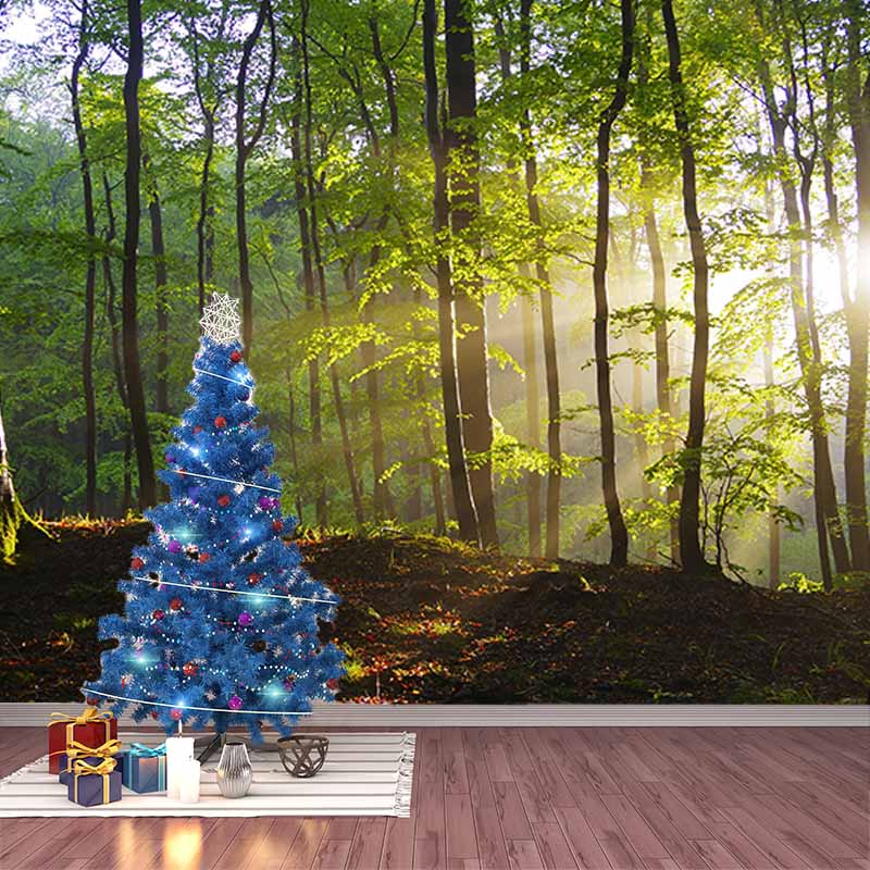 Mildew Resistant Wall Mural Wallpaper Forest Landscapes Pattern for Room
