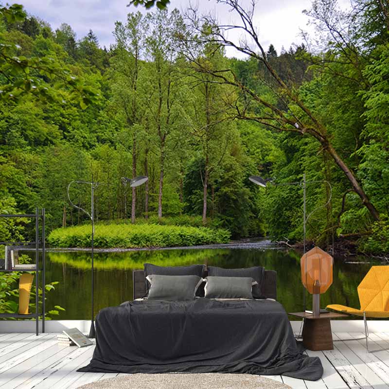 Wall Decor Forest Mildew Resistant Wall Mural Wallpaper Forest Landscapes Pattern