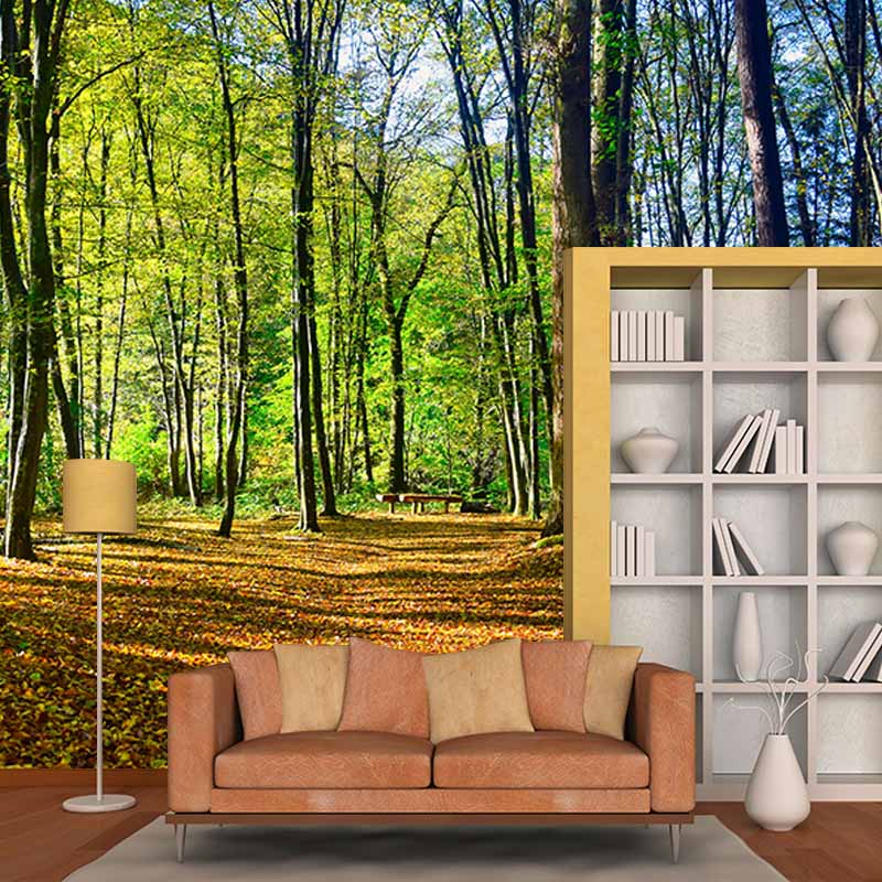 Forest Landscapes Mildew Resistant Wall Mural Wallpaper Pattern for Home Decor