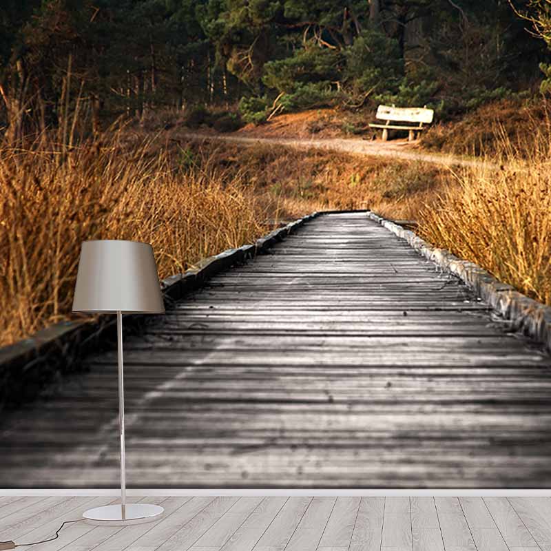 Mildew Resistant Wall Mural Wallpaper Space Extension Pattern for Room