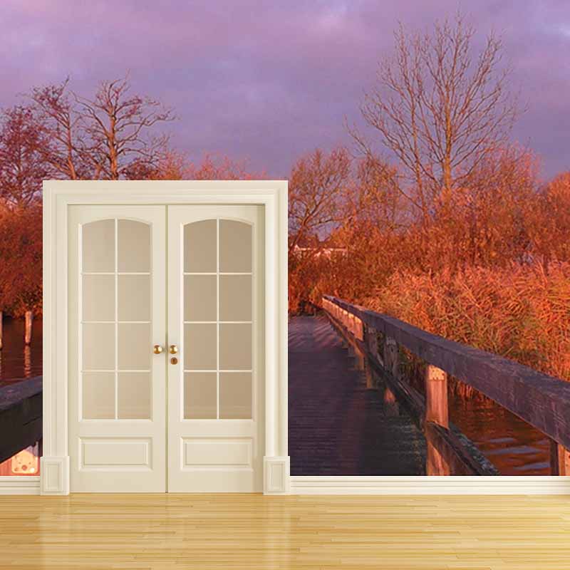 Mildew Resistant Wall Mural Wallpaper Space Extension Pattern for Room