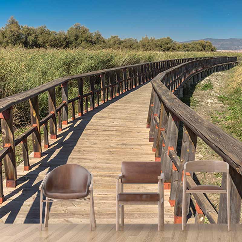 Living Room Mildew Resistant Wall Mural Wallpaper Space Extension Pattern