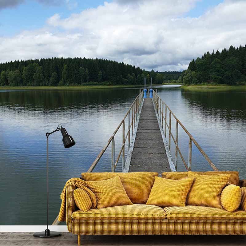 Mildew Resistant Wall Mural Wallpaper Space Extension Pattern for Bedroom