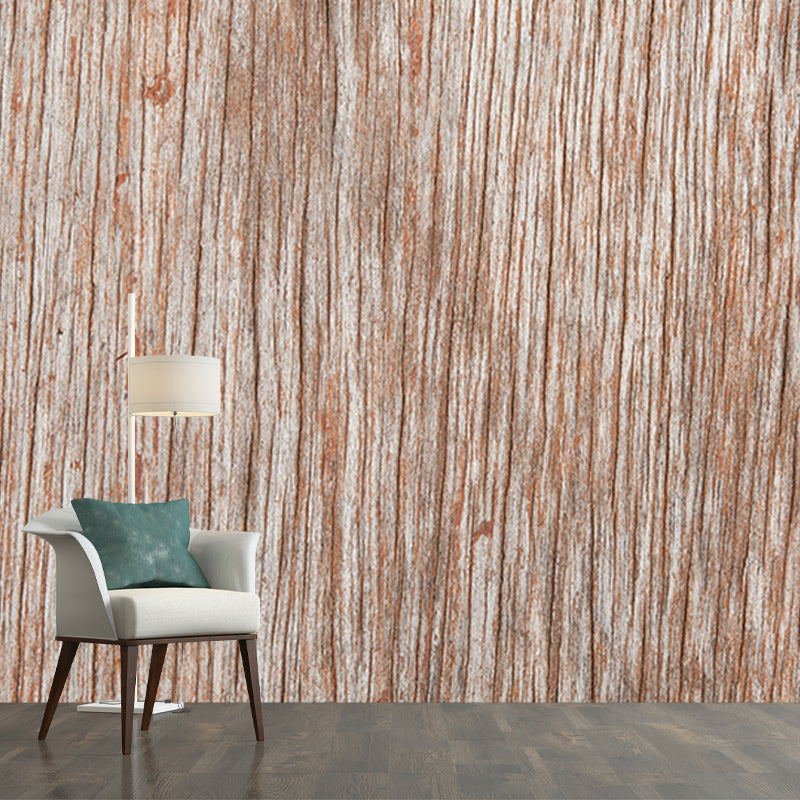 Light Wood Grain Wall Mural Water Resistant Wall Art for Living Room Bedroom