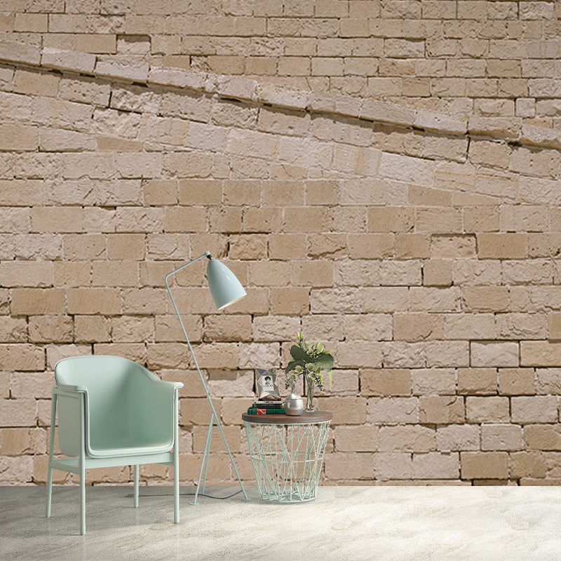 Bedroom Decoration Industrial Brick Wall Wall Mural, Personalized Size