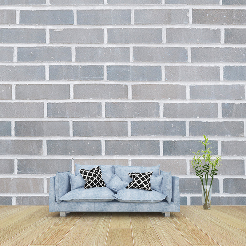 Brick Wall Industrial Wall Mural Water Resistant Wall Covering for Living Room