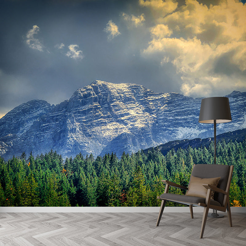 Home Decoration Mountain View Mural Moisture Resistant Wall Covering