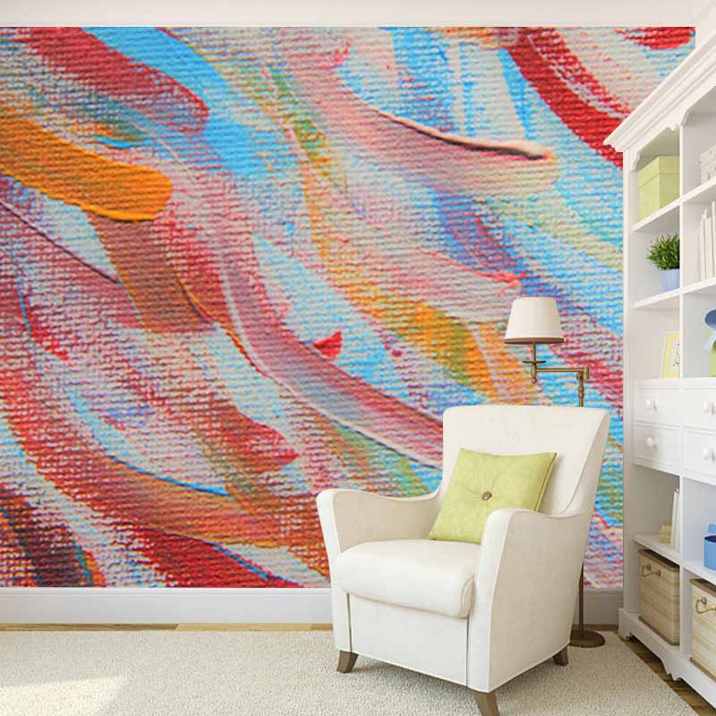 Wall Covering Abstract Photo Wallpaper Mural Moisture Resistant for Home