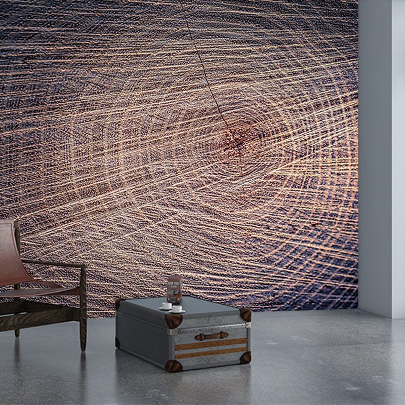 Wood Grain Industrial Style Mural Wallpaper Horizontal Photography Room Wall Art