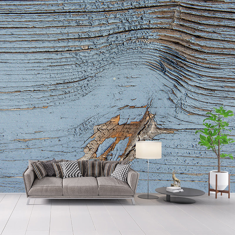 Industrial Style Wood Grain Mural Wallpaper Horizontal Photography Living Room Wall Art