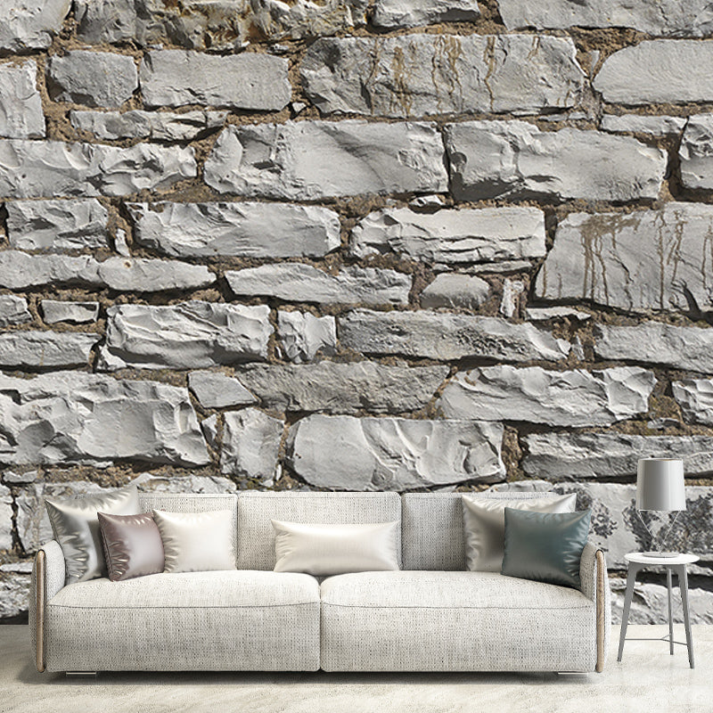 Brick Wall Mural Industrial Wallpaper Horizontal Photography Living Room Wall Covering
