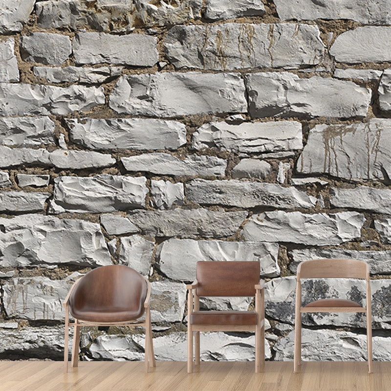 Brick Wall Mural Industrial Wallpaper Horizontal Photography Living Room Wall Covering