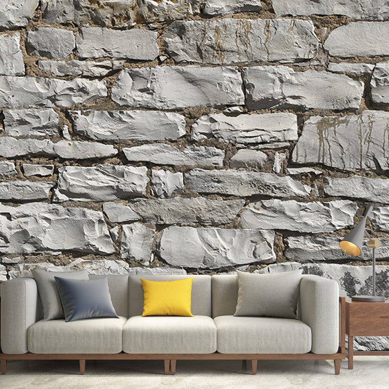 Brick Wall Mural Industrial Wallpaper Horizontal Photography Living Room Wall Covering