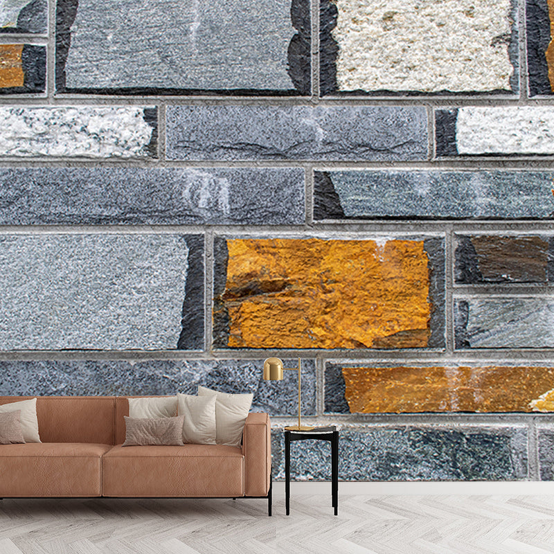 Industrial Brick Wall Mural Wallpaper Horizontal Photography Living Room Wall Art