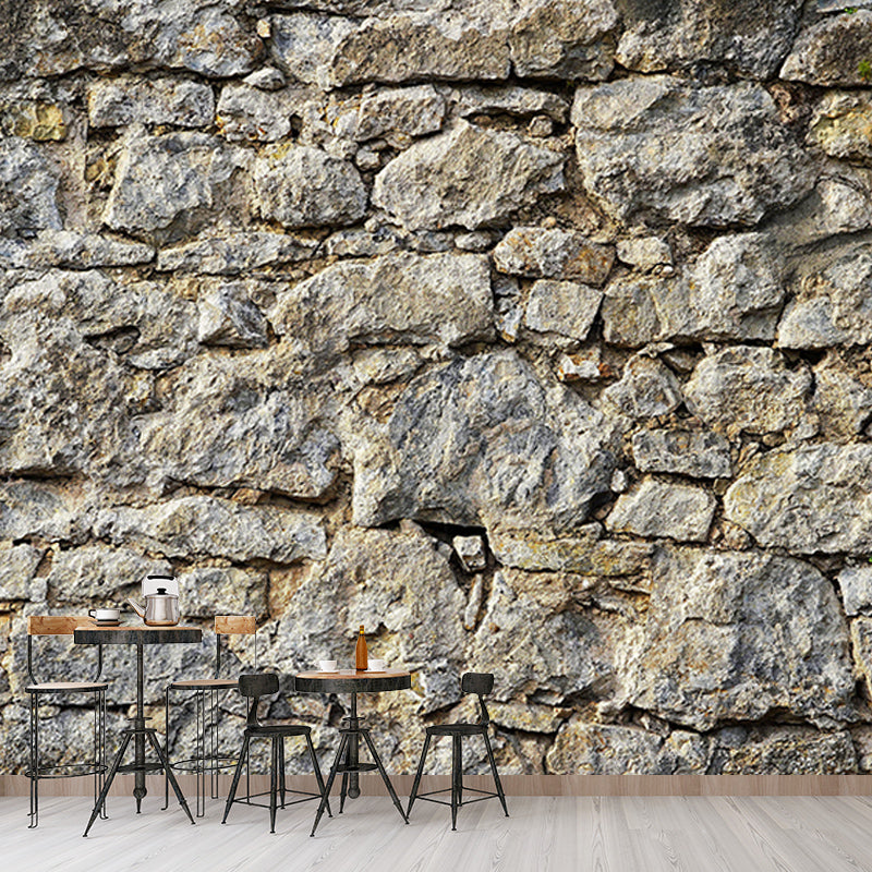 Wall Art Brick Wall Industrial Style Mural Wallpaper Horizontal Photography Living Room