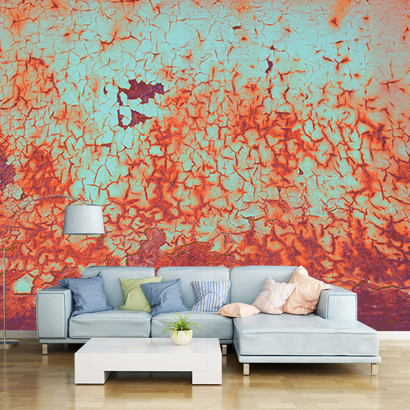 Living Room Industrial Metal Wall Mural Wallpaper Horizontal Photography Wall Covering