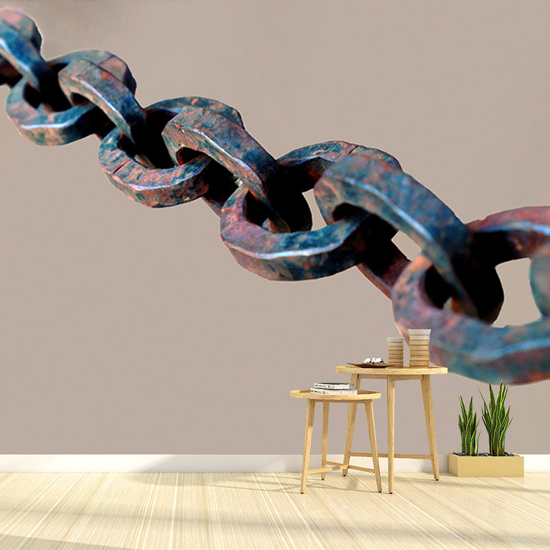 Industrial Metal Wall Mural Wallpaper Horizontal Photography Living Room Wall Art