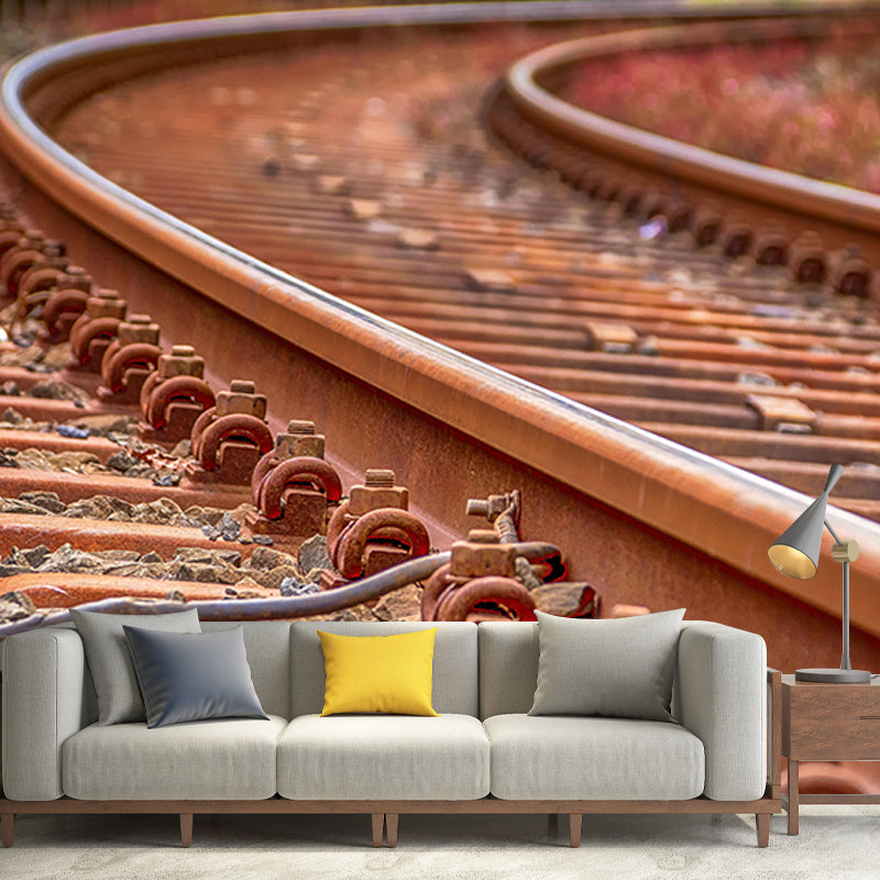 Industrial Metal Wall Mural Wallpaper Horizontal Photography Living Room Wall Art