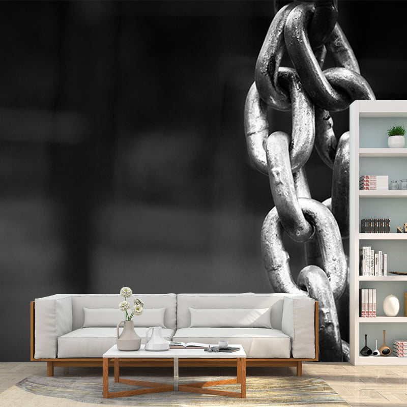 Metal Mural Industrial Style Wallpaper Horizontal Photography Living Room Wall Art