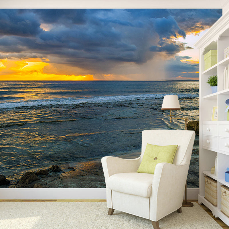 Contemporary Photography Sea Wall Mural Wallpaper Bathroom Wall Covering