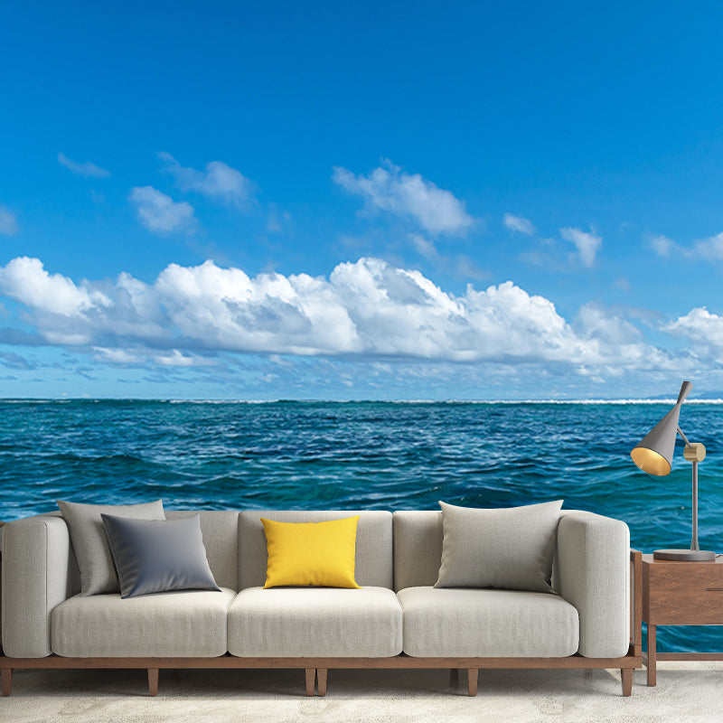 Contemporary Photography Sea Wall Mural Wallpaper Bathroom Wall Covering