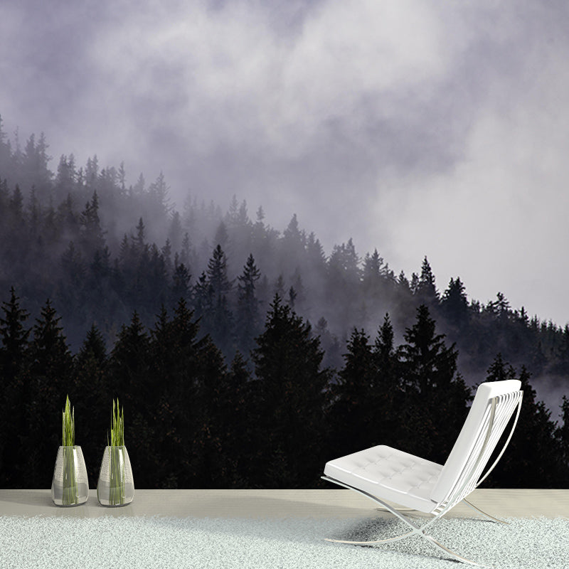 Contemporary Photography Forest Wall Mural Wallpaper Sleeping Room Wall Art