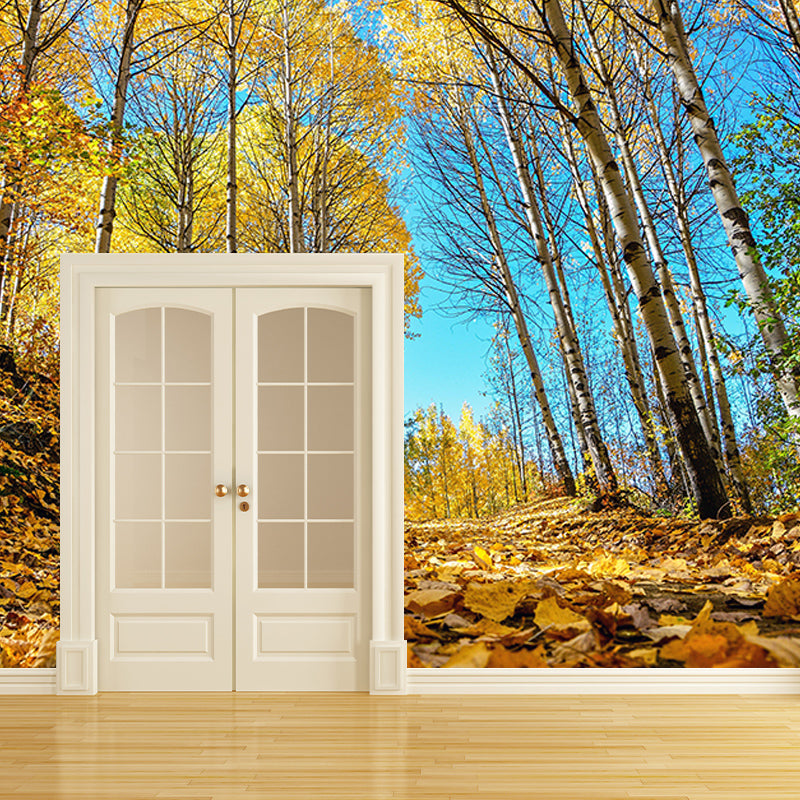 Wallpaper Contemporary Photography Forest Wall Mural Bathroom Wall Covering