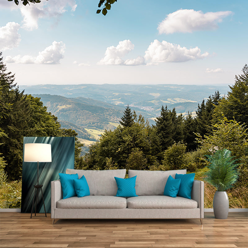 Living Room Contemporary Photography Forest Wall Mural Wallpaper Wall Covering