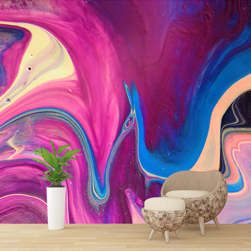 Abstract Wall Covering for Living Room Water Resistant Mural Wallpaper