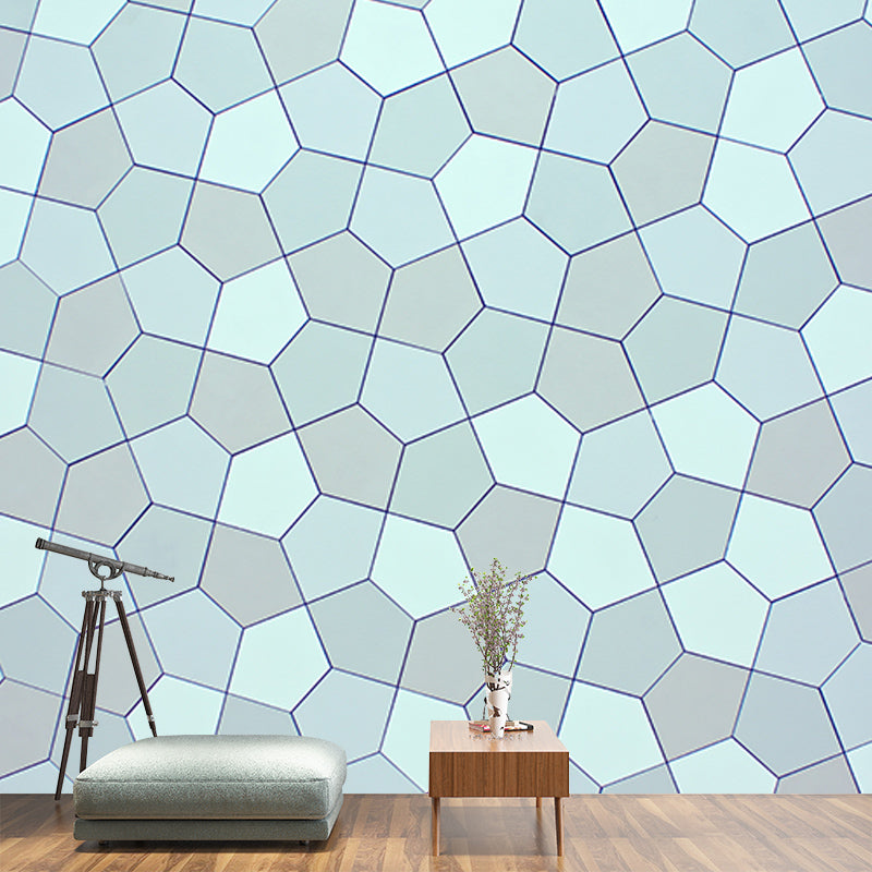 Illustration Geometry Simple Mural Wallpaper Moisture Resistant, Personalized Size
