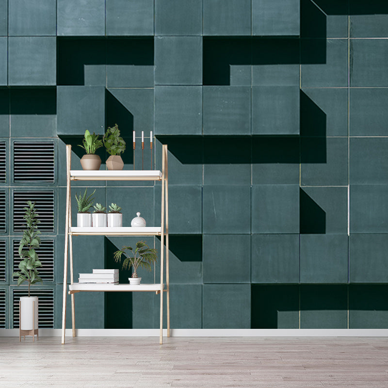 Geometry Wall Mural Decal for Meeting Room Stain Resistant, Personalized Size