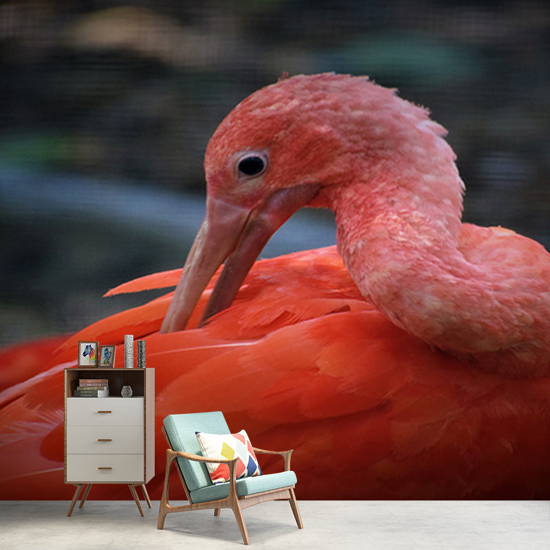 Crane Animal Modernism Wall Decor for Living Room Bedroom, Moisture Resistant