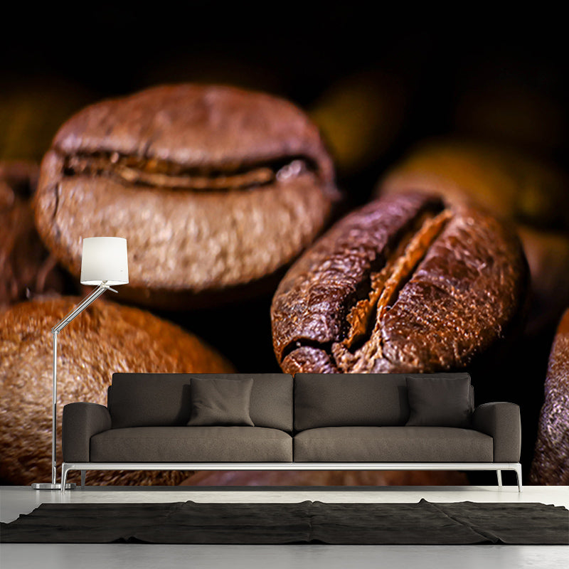 Strong Coffee Modern Wall Covering for Coffee Shop and Living Room, Waterproofing