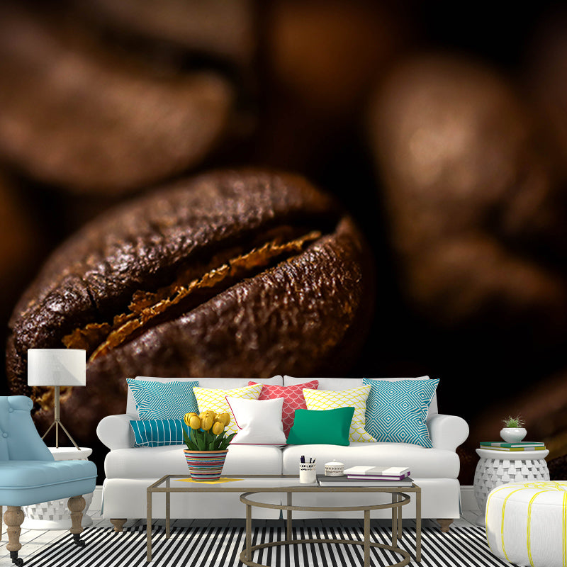 Strong Coffee Modern Wall Covering for Coffee Shop and Living Room, Waterproofing