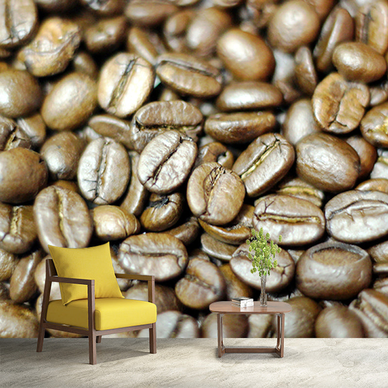 Fragrant Coffee Water Resistant Mural Coffee Shop Wall Decoration, Made to Measure