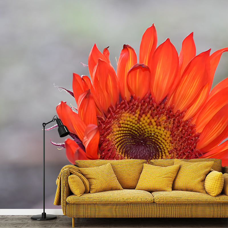 Sunflower Flower Mural Wallpaper for Bedroom Decorative Wall Art, Personalized Size