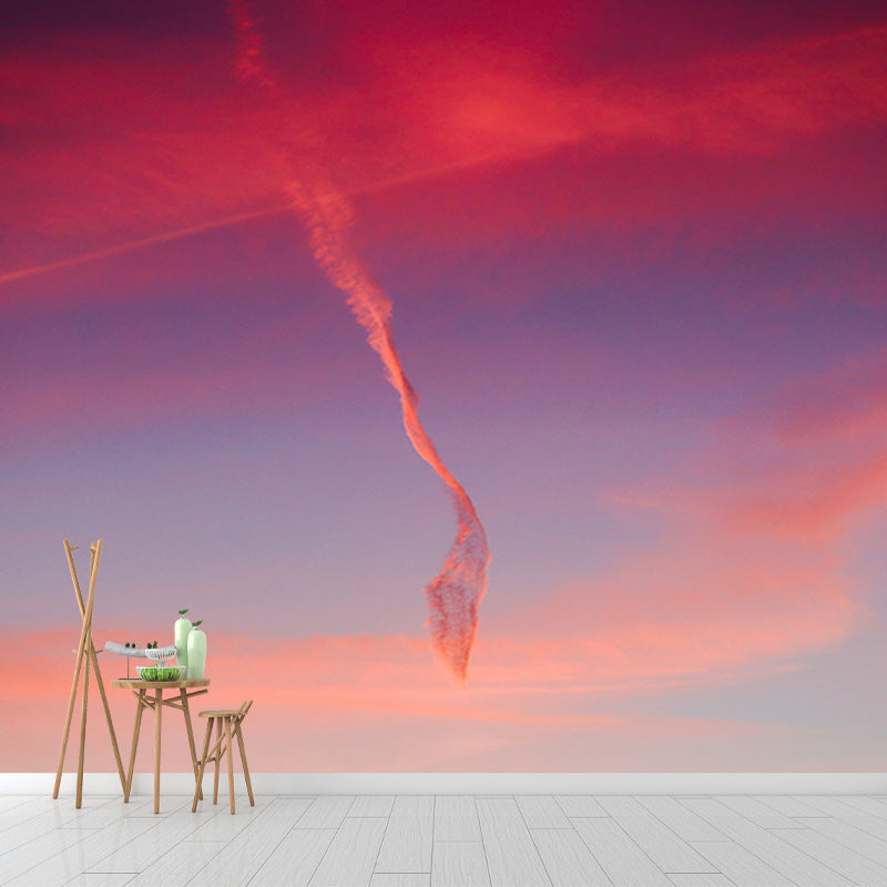 Sky Clouds View Mural Modern Dining Room Moisture Resistant Wall Decor