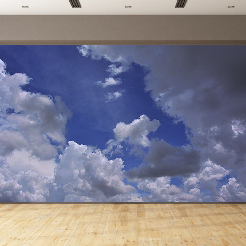 Sky Clouds View Mural Modern Dining Room Moisture Resistant Wall Decor