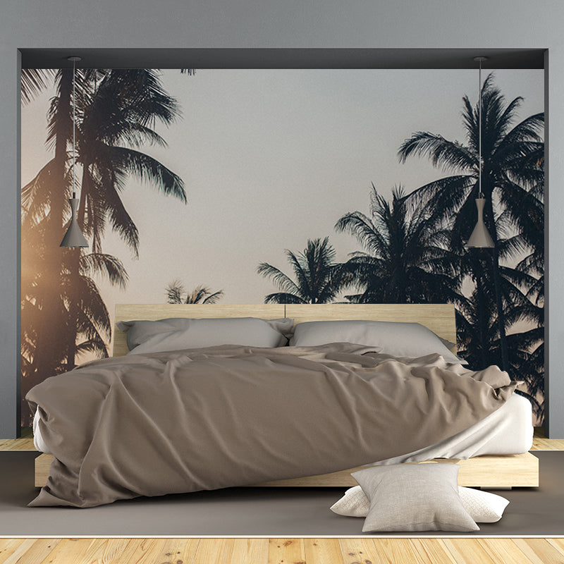 Tropical Trees Plant Wall Covering for Living Room Bedroom Home Decor, Customized Size
