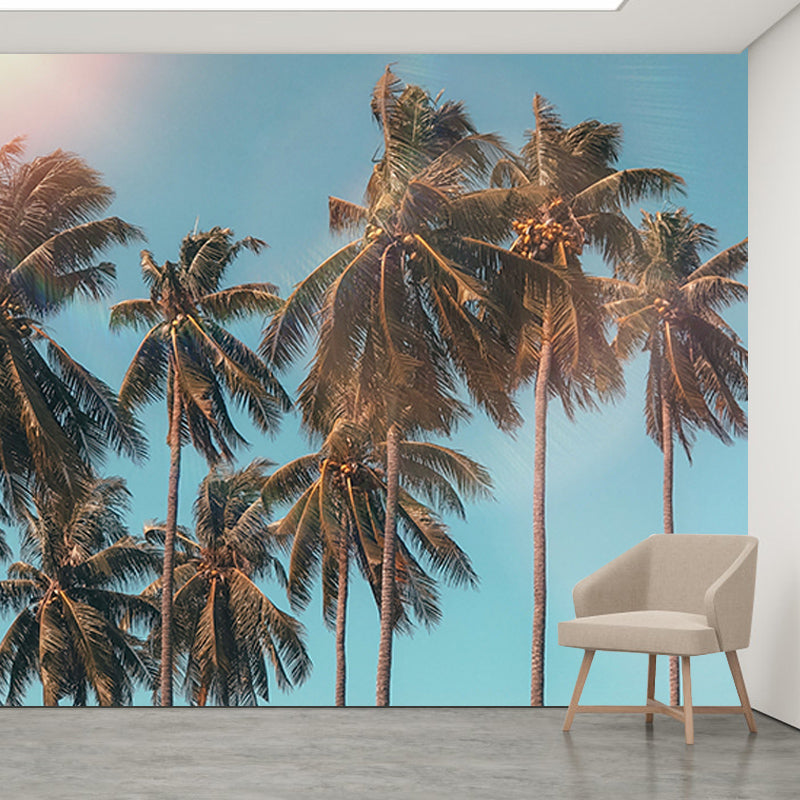 Tropical Trees Plant Wall Covering for Living Room Bedroom Home Decor, Customized Size
