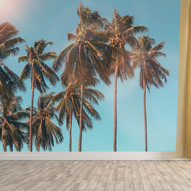 Tropical Trees Plant Wall Covering for Living Room Bedroom Home Decor, Customized Size