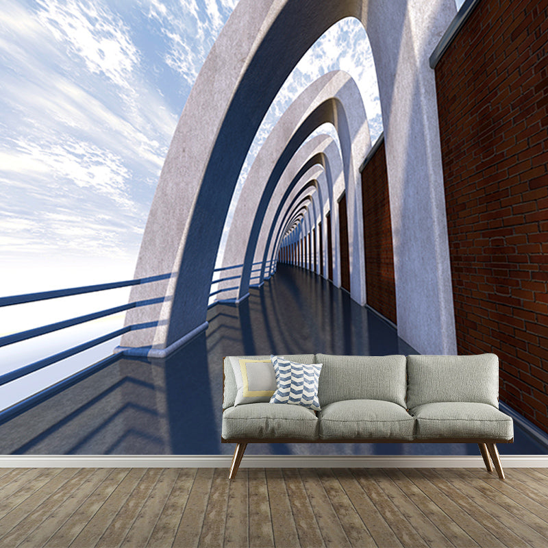 Bedroom Spatial Extension Mural for Sitting Room Water Resistant, Customized Size