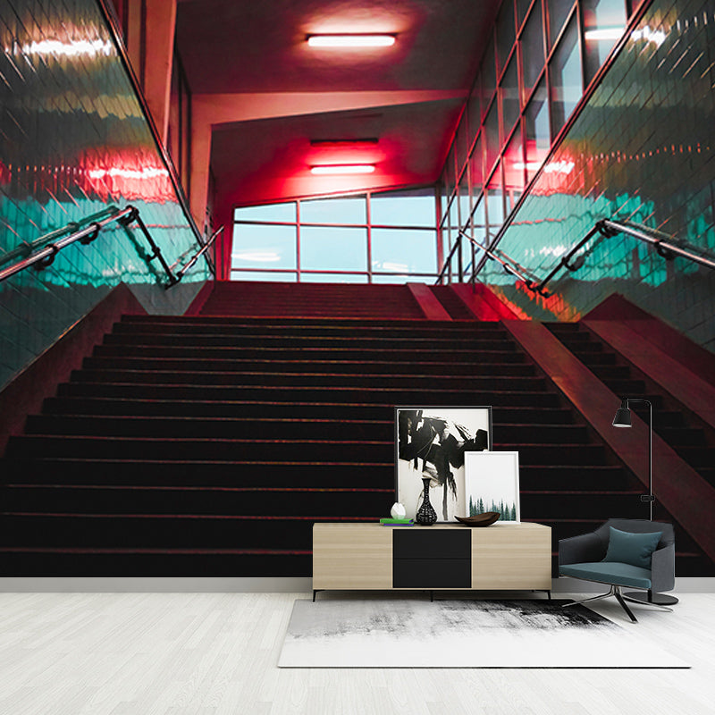 Spatial Extension Mural Large Size Wall Covering for Home, Moisture Resistant