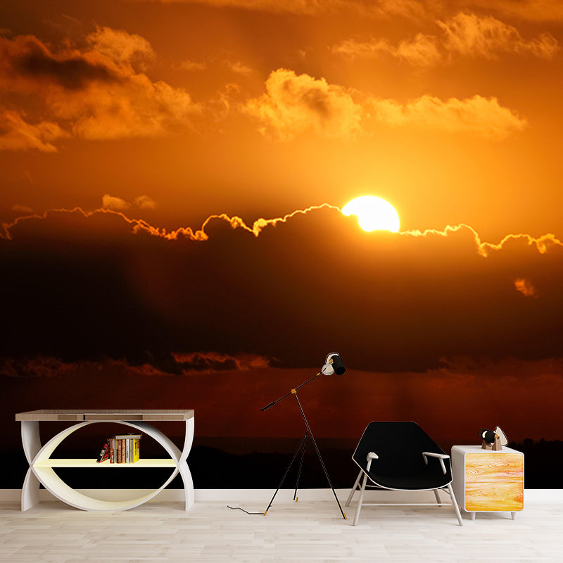 Mildew Resistant Mural Wallpaper Sky Landscapes Pattern for Wall Decor