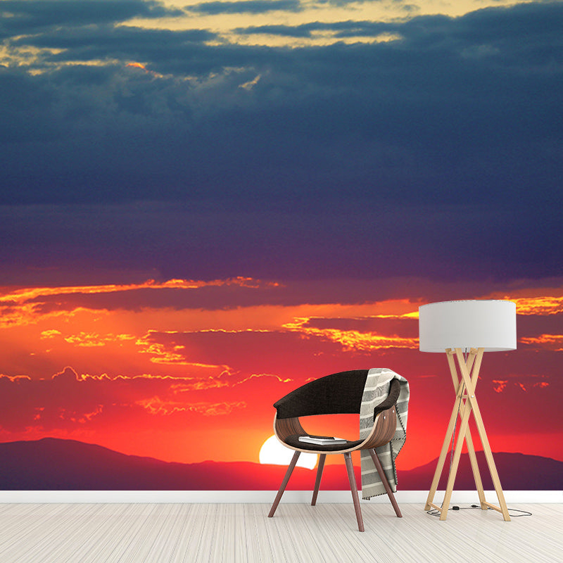 Mildew Resistant Mural Wallpaper Sky Landscapes Pattern for Wall Decor